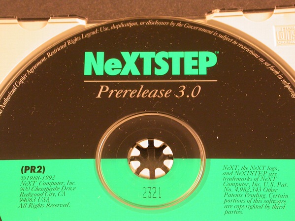 NeXTSTEP Prerelease 3.0 CD