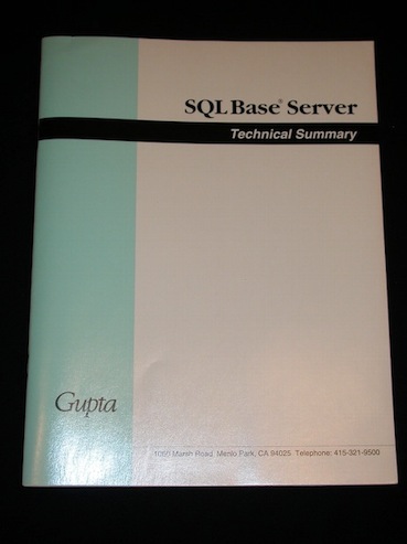GUPTA SQL Server Manual
