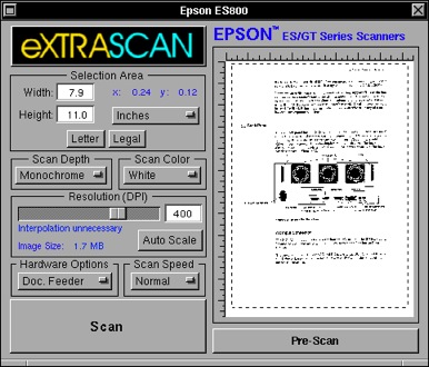 eXTRASCAN OCR_prescan